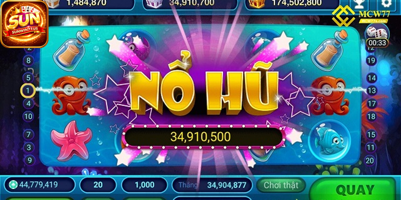 Trúng hũ khi đạt điều kiện jackpot do game quy định