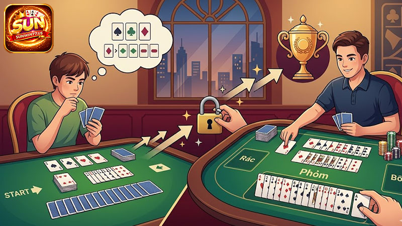 Kiên trì luyện tập là chìa khóa để thành thạo cách chơi phỏm