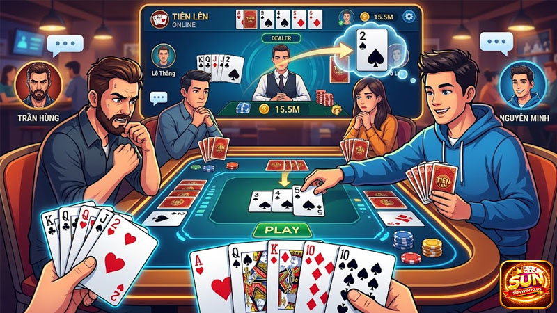 Phá bài thông minh để câu bài đối thủ trong tiến lên online
